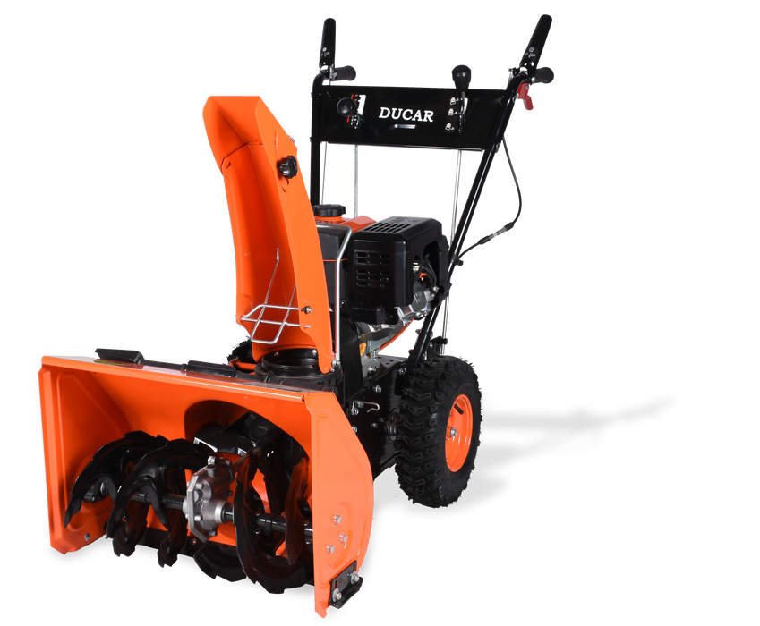 Ducar Balai motorisé 32" et souffleuse à neige 22", 2 en 1, 212 cm³ DUEPB32SB22W