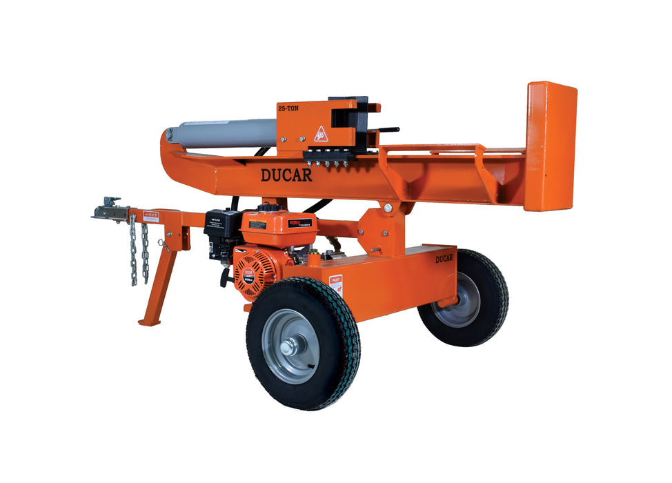 Ducar Fendeuse à bûches à essence 25 tonnes, 6,5 HP DUEPG25T