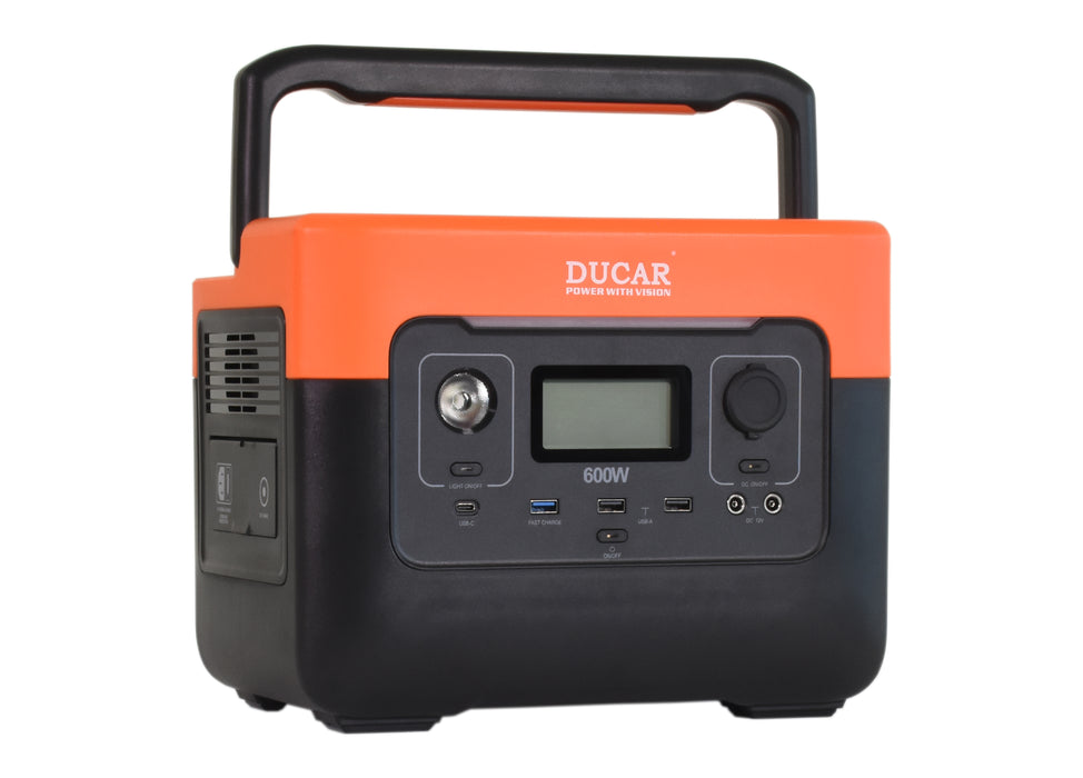 Ducar Station d'énergie portable 576 Wh DUEPS600