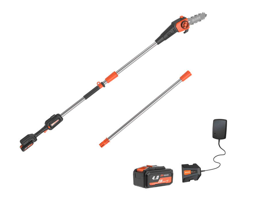 Ducar Scie d'élagage sur perche électrique 20V-4Ah DUEPSW-20V-4AH