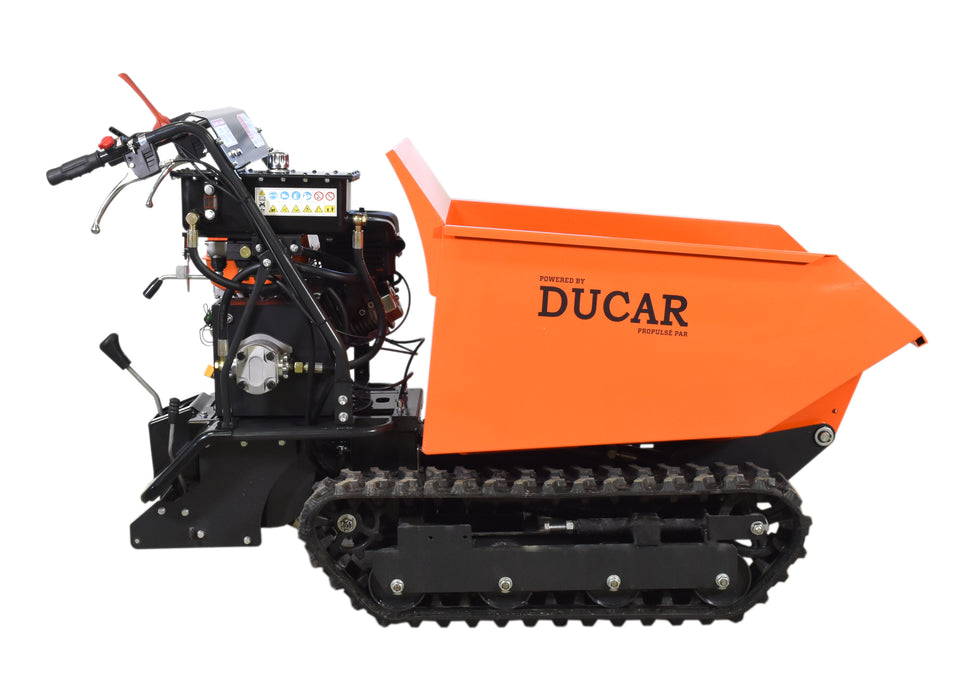 Ducar Brouette motorisée à chenilles, capacité de 1102 lb DUEWB1100TR