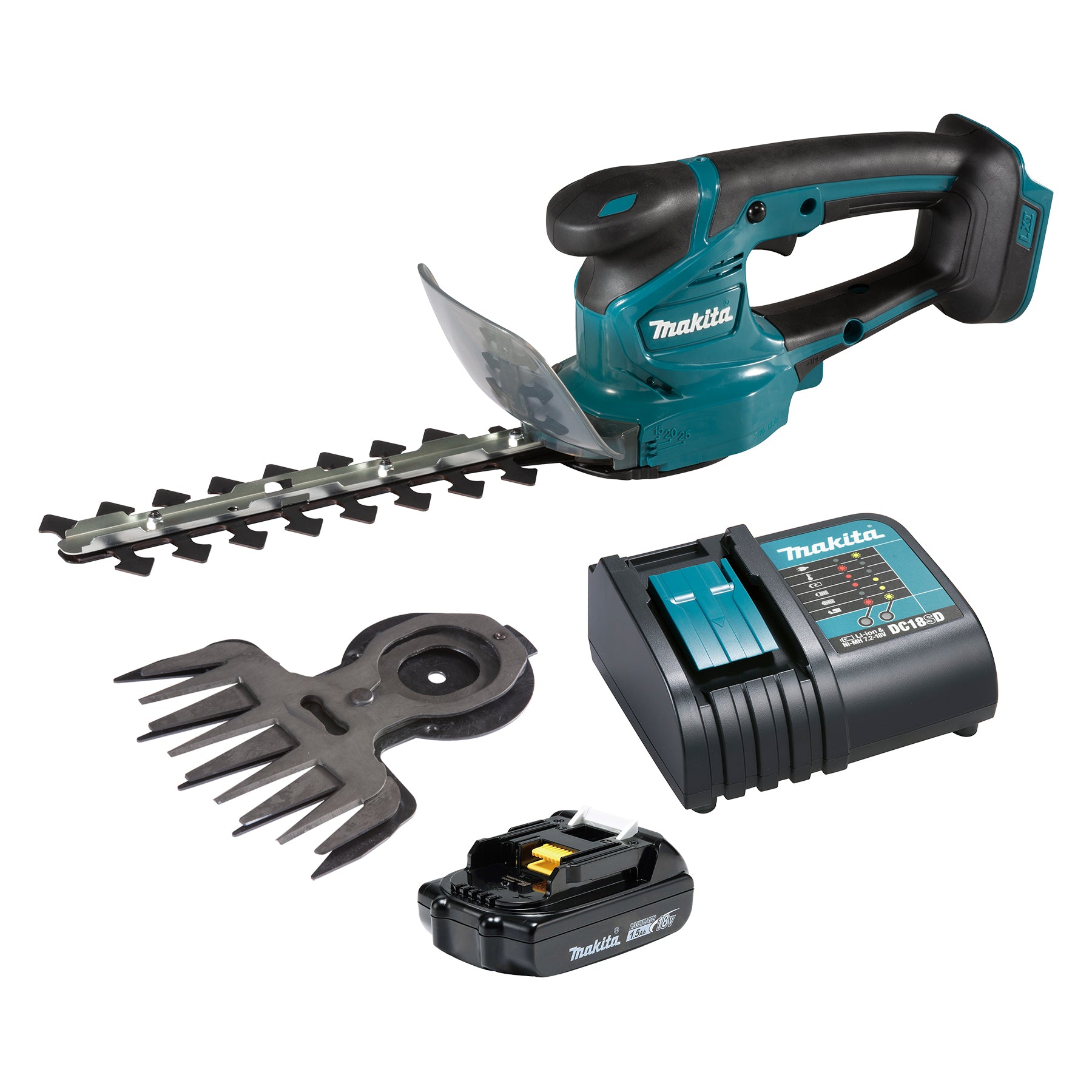 Makita Cisaille à gazon LXT 18V 4" avec accessoire taille-haie DUM111SYX