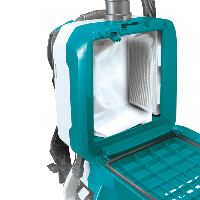 Makita Aspirateur dorsal sans fil 36V (18Vx2) LXT sans balais 6 L, Machine seule DVC665ZX4U
