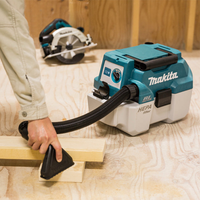 Makita Aspirateur traîneau sans balais 18V LXT 7,5 L humide/sec, Machine seule DVC750LZ