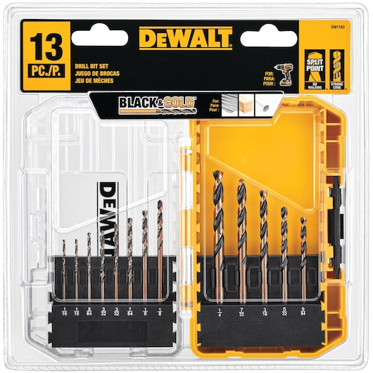 Dewalt 13-Pc. Black Oxide Drill Bit Set DW1163