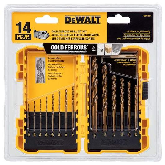 Dewalt PILOT POINT® Drill Bit Set (14 pc.) DW1169