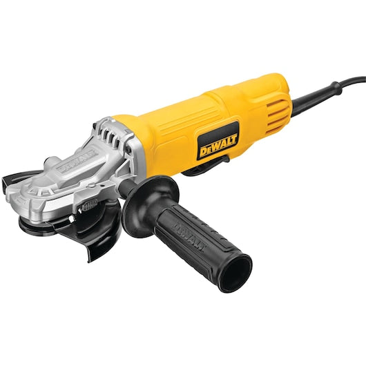 DeWalt DWE4120FN meuleuse d'angle petite à tête plate 4‑1/2 po. – 5 po. avec interrupteur à palette et sans verrouillage DWE4120FN