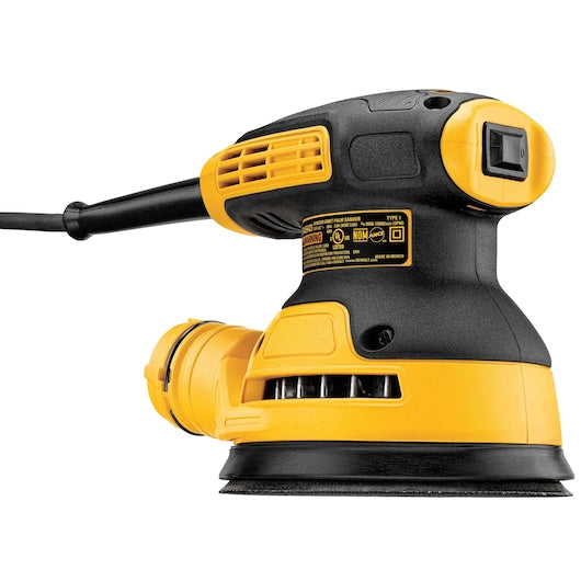 DeWalt Kit de Ponceuse Orbitale Aléatoire à Vitesse Variable 5" - Plateau à crochet et boucle DWE6423K