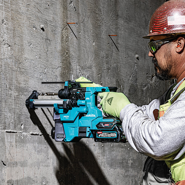Makita Marteau perforateur compact sans fil 40Vmax XGT sans balais 13/16" SDS-PLUS, kit avec 1 batterie 2.5Ah HR010GD101