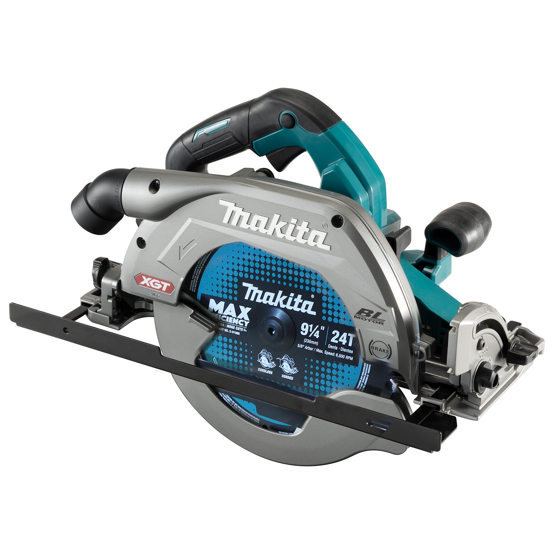 Makita Scie circulaire sans balais 9-1/4" 40Vmax XGT avec AWS et rail, Outil seul HS009GZ