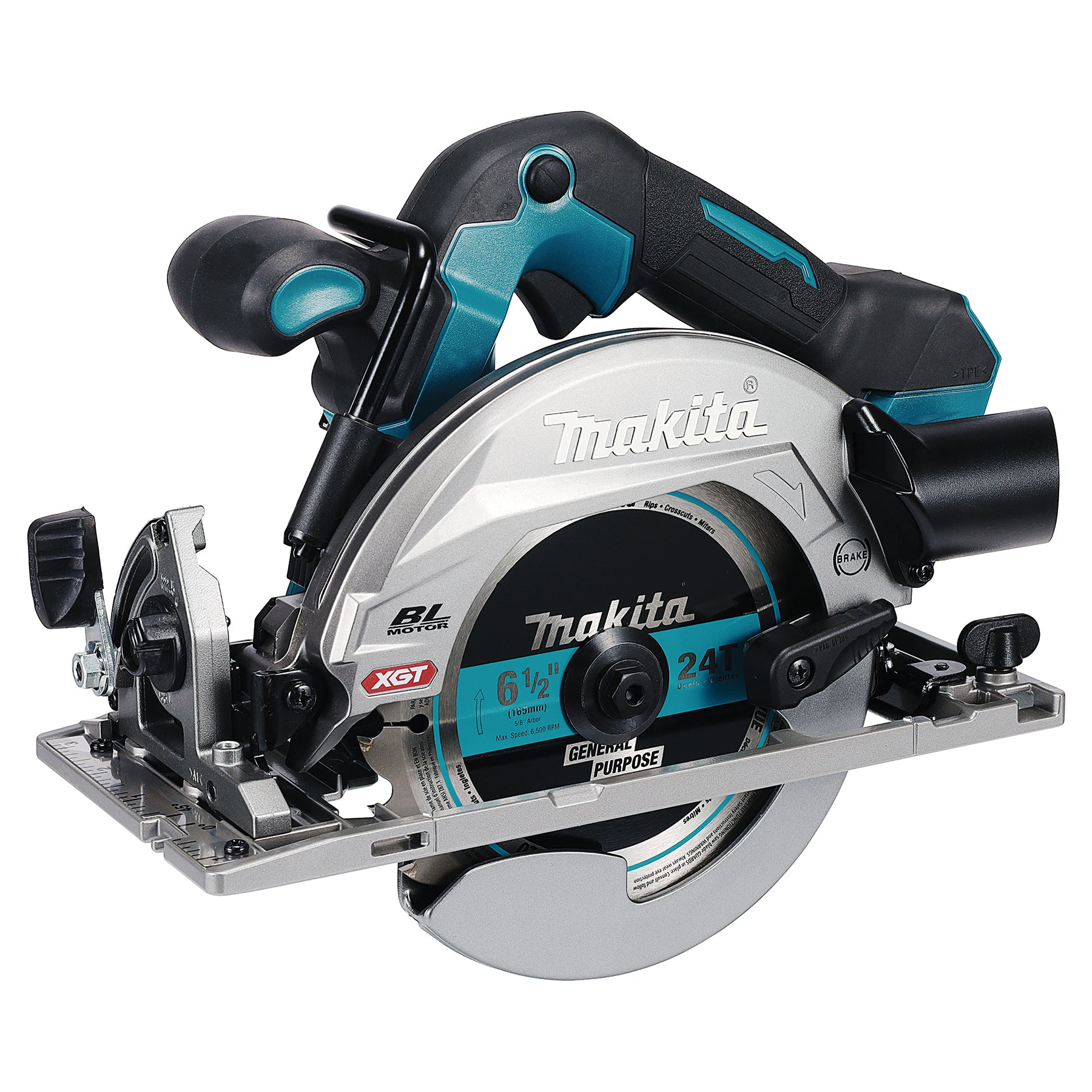 Makita 40Vmax XGT Brushless 6-1/2" Circular Saw w/AWS, Tool Only HS012GZ