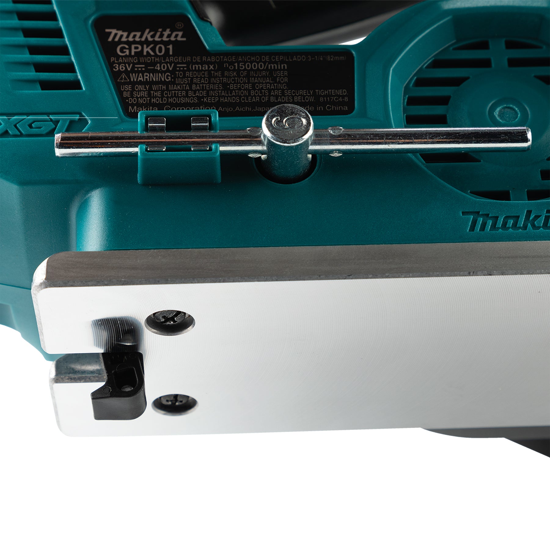 Makita 40Vmax XGT Brushless 3-1/4" Planer w/AWS, Tool Only KP001GZ