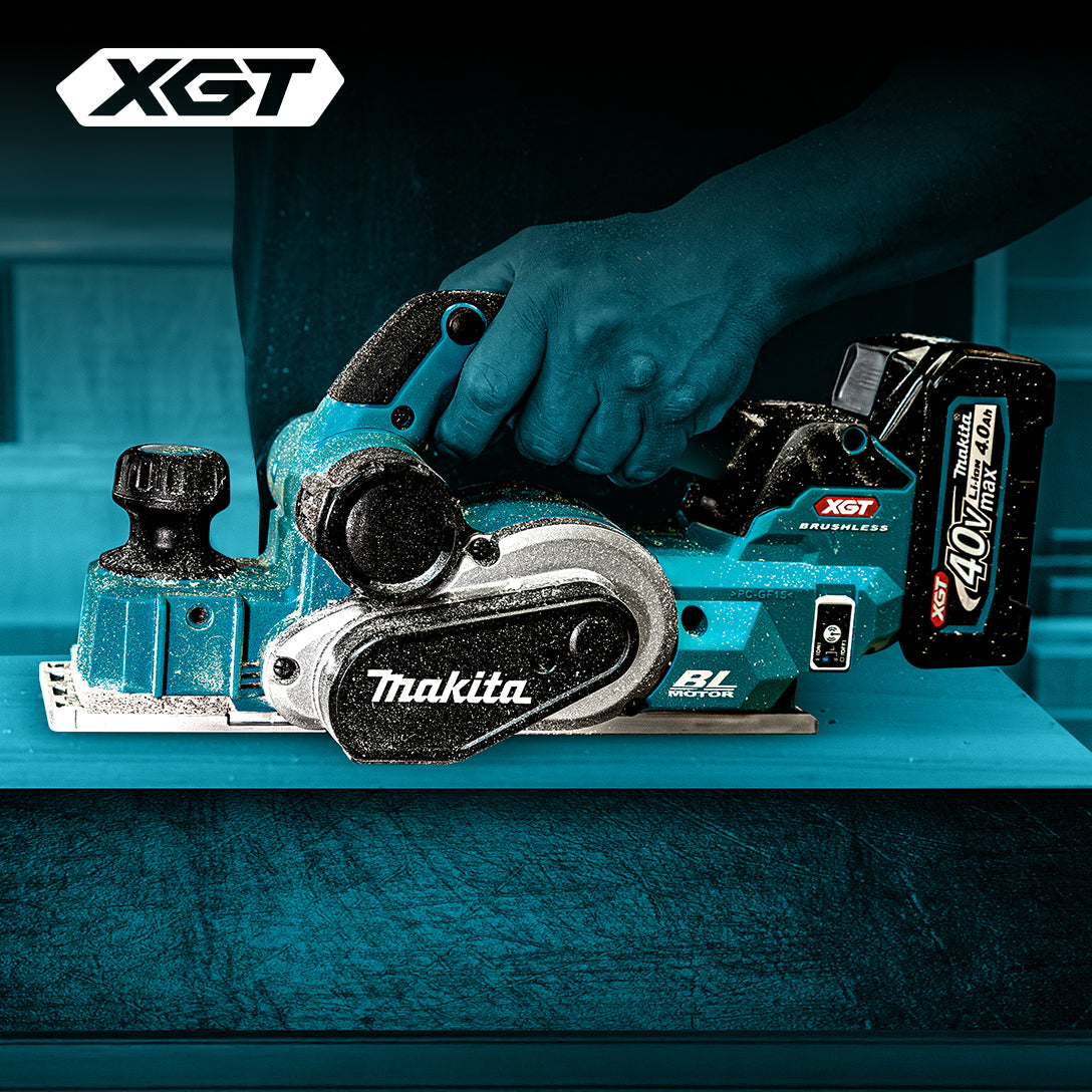 Makita 40Vmax XGT Brushless 3-1/4" Planer w/AWS, Tool Only KP001GZ