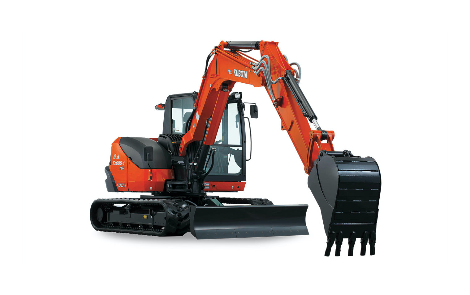Kubota Track Excavator KX080 (Metal Track) - Heavy Duty - Diesel