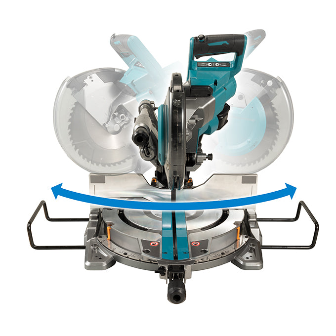 Makita 40Vmax XGT Brushless 10" Dual Compound Mitre Saw w/AWS, Tool Only LS004GZ