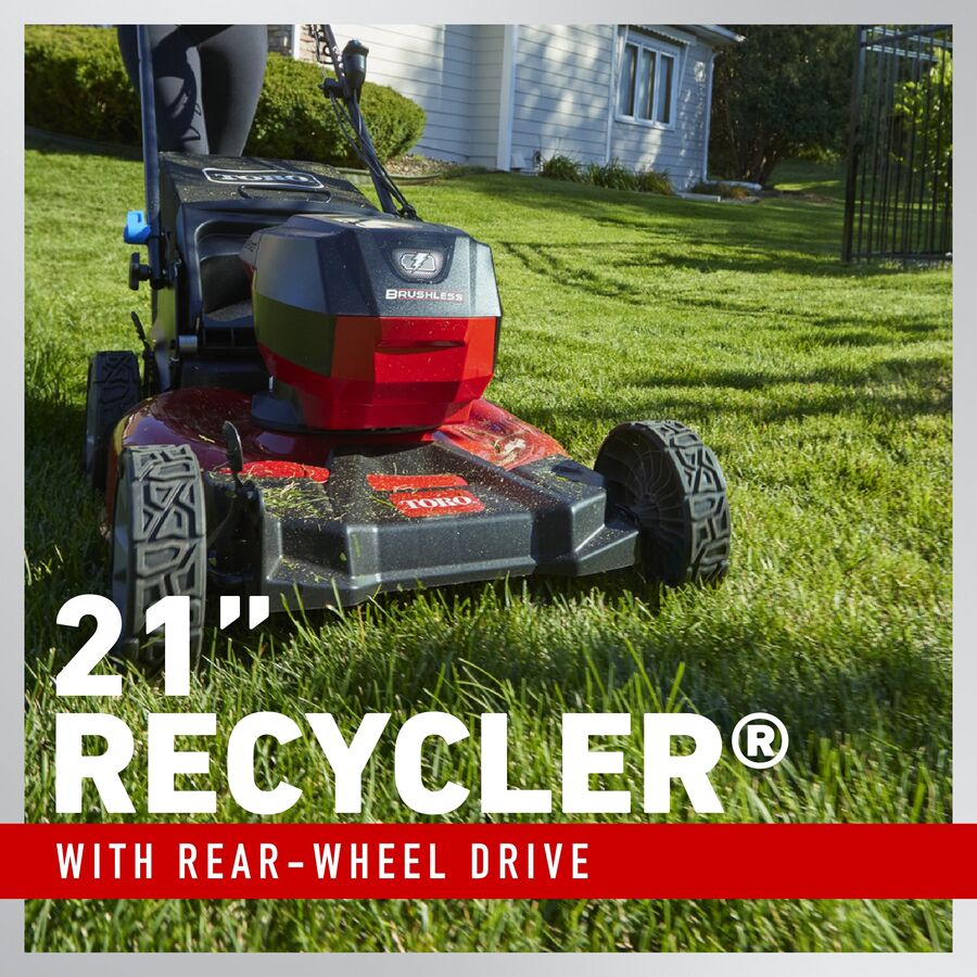 Toro Tondeuse autoportée Recycler® 21 po (53 cm) 60V Max* - Batterie 6,0 Ah incluse 21327