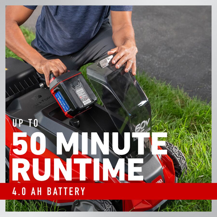 Toro Tondeuse autotractée Stripe® 21 po (53 cm) 60V MAX* - Batterie 5,0 Ah incluse 21620