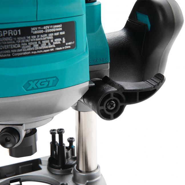 Makita Défonceuse plongeante sans balais 1/2" 40Vmax XGT avec AWS, outil seul RP001GZ01