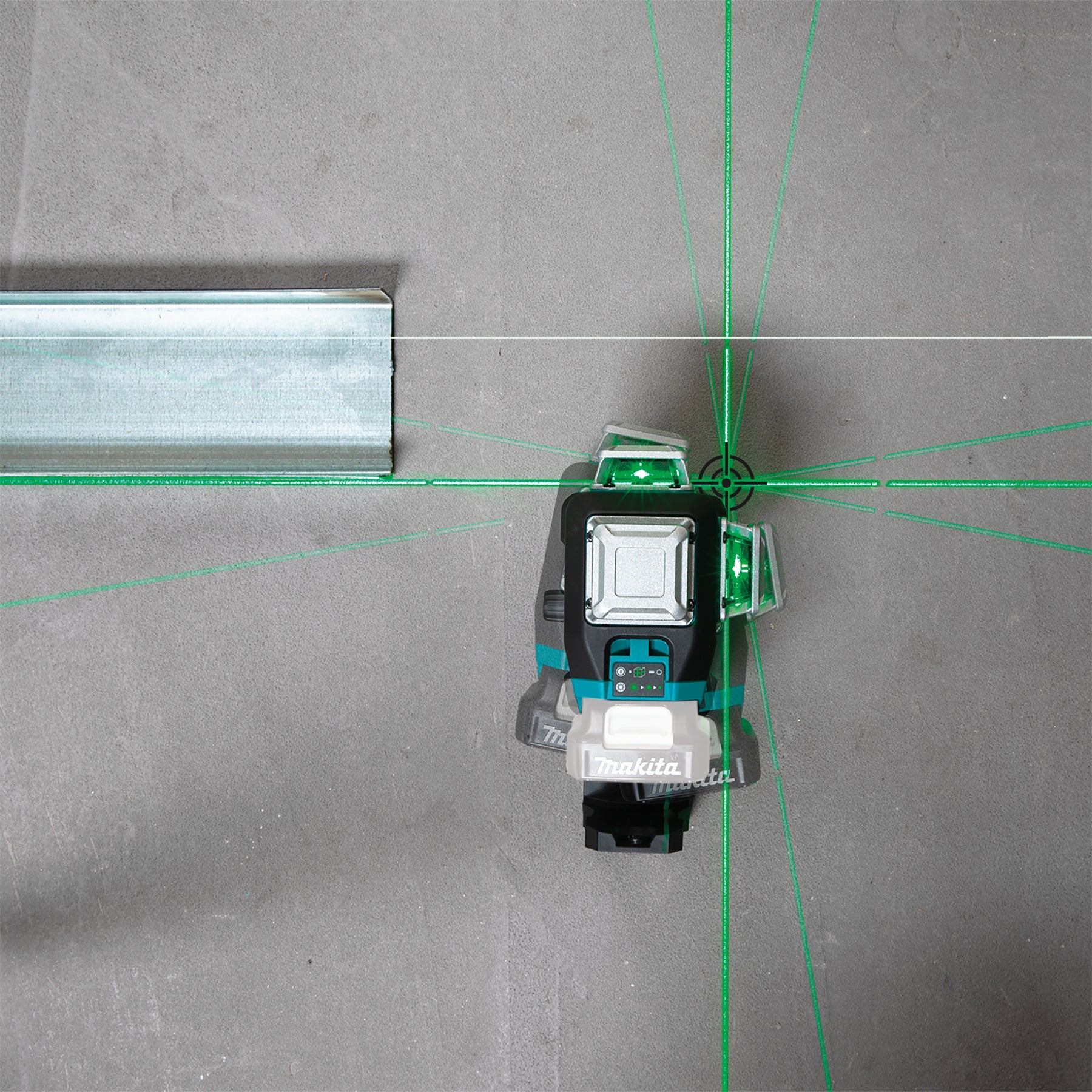 Makita Laser multi-lignes vert 12Vmax CXT, 2.0Ah x1Kit SK700GDWAJ