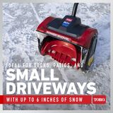 Toro Pelle Mécanique 12 po (30 cm) 60V MAX* - Batterie 2,5 Ah incluse 39909