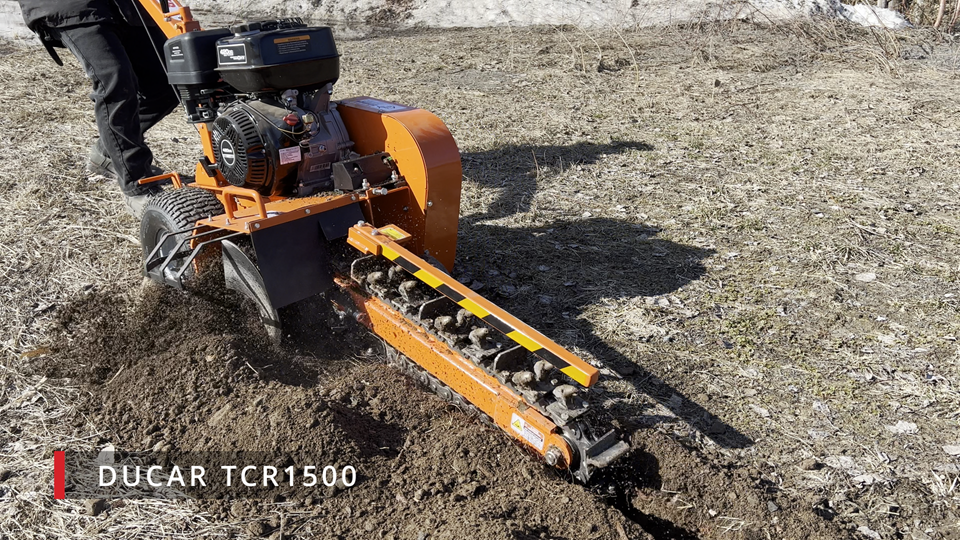 Ducar Mini-trancheuse, 420 cm³ DUETCR1500-V+