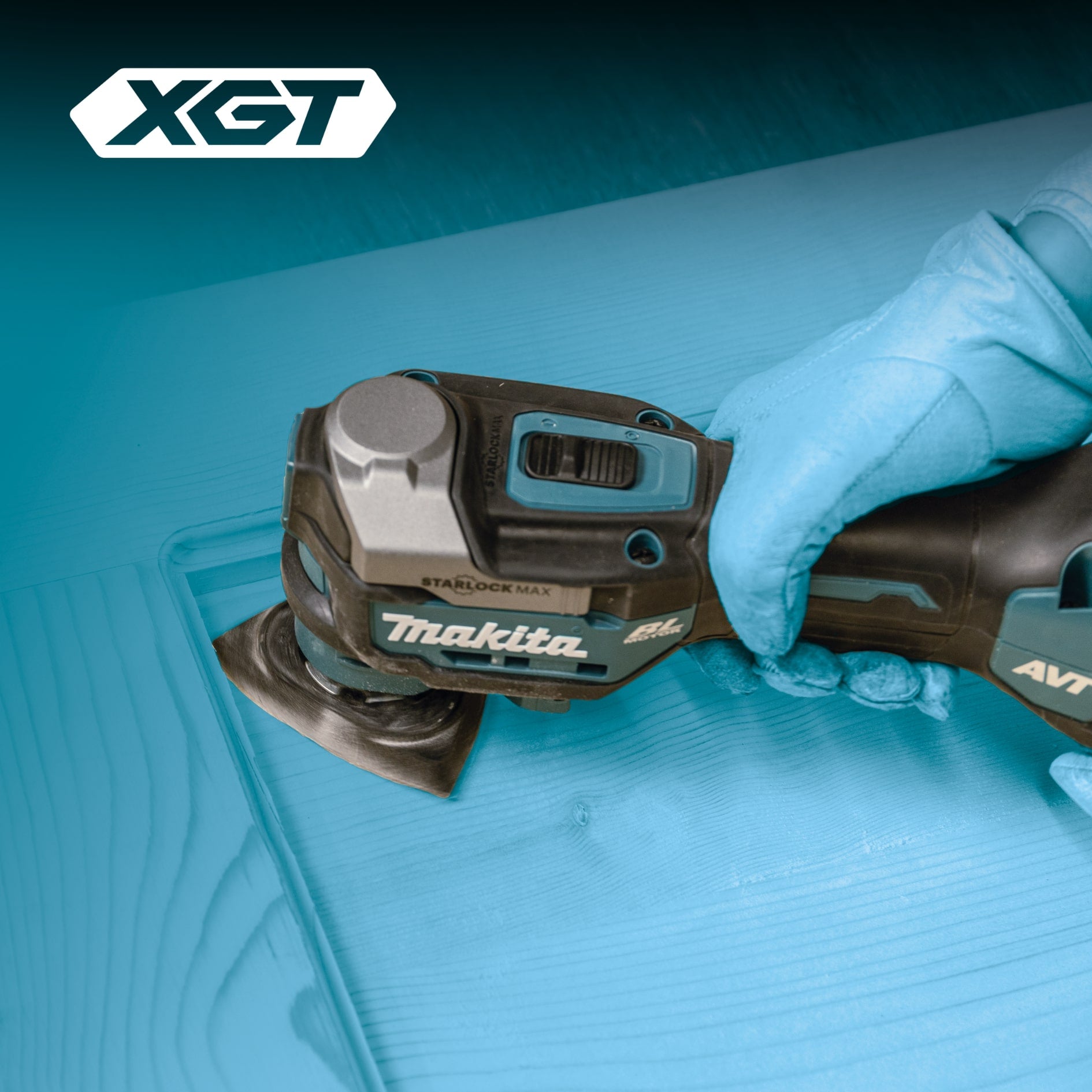 Makita 40Vmax XGT Brushless Toolless Multi Tool w/AVT and Accessory kit , Tool Only TM001GZ01