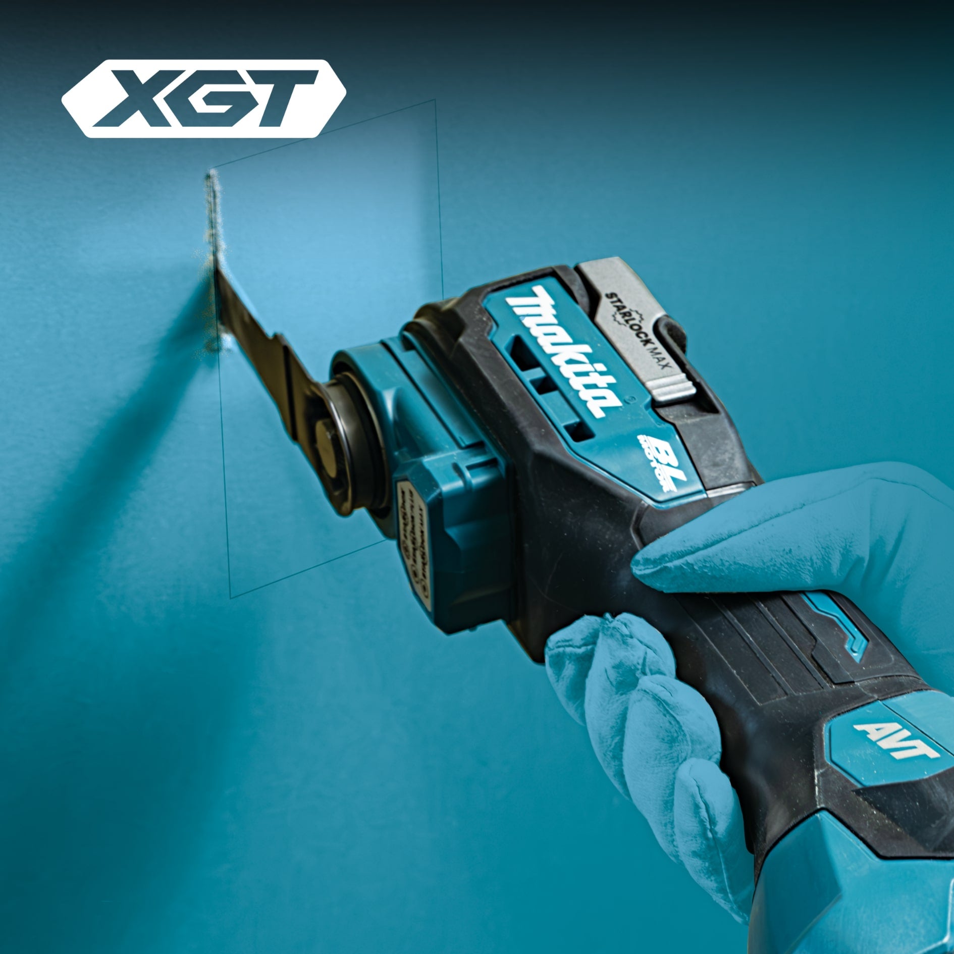 Makita 40Vmax XGT Brushless Toolless Multi Tool w/AVT and Accessory kit , Tool Only TM001GZ01