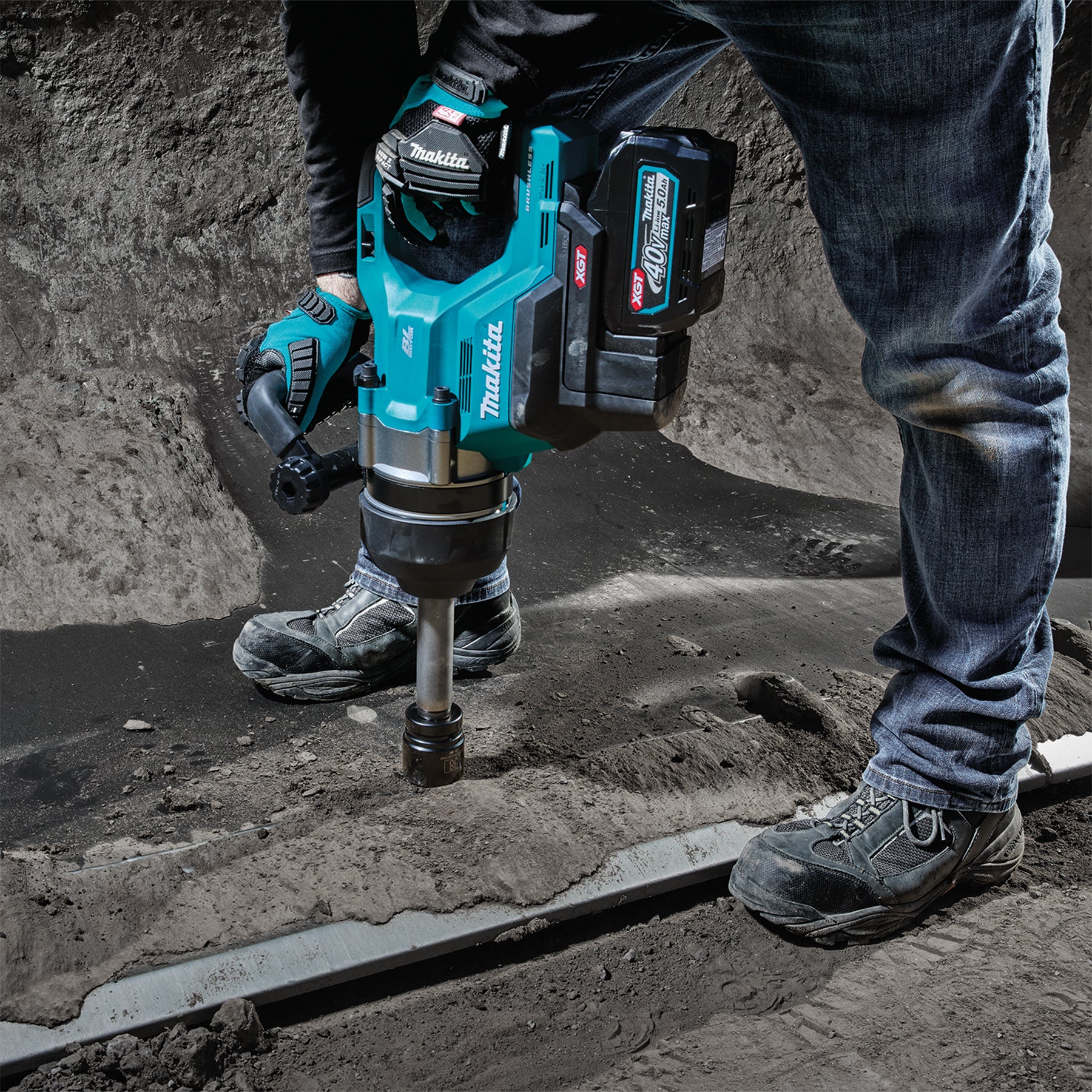 Makita 40Vmax XGT Brushless 1" Long Anvil Impact Wrench, Tool Only TW010GZ