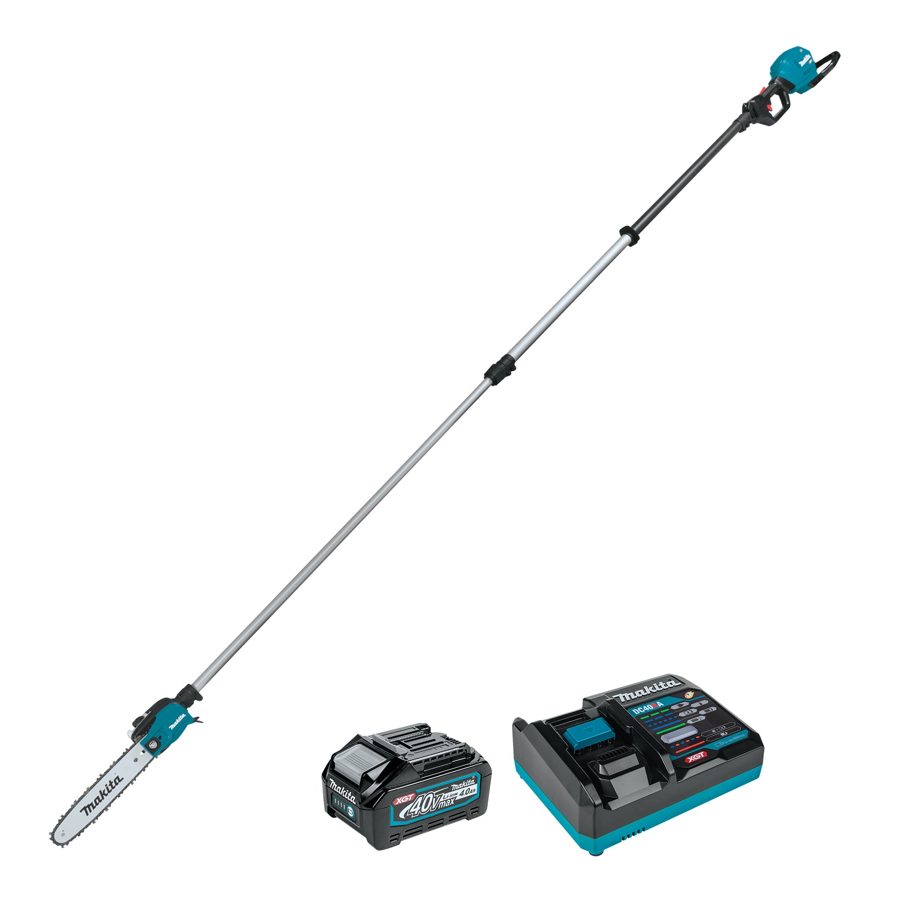 Makita Tronçonneuse sur perche télescopique sans balais 40Vmax XGT 10", Kit avec batterie 4.0Ah x1 UA002GM101