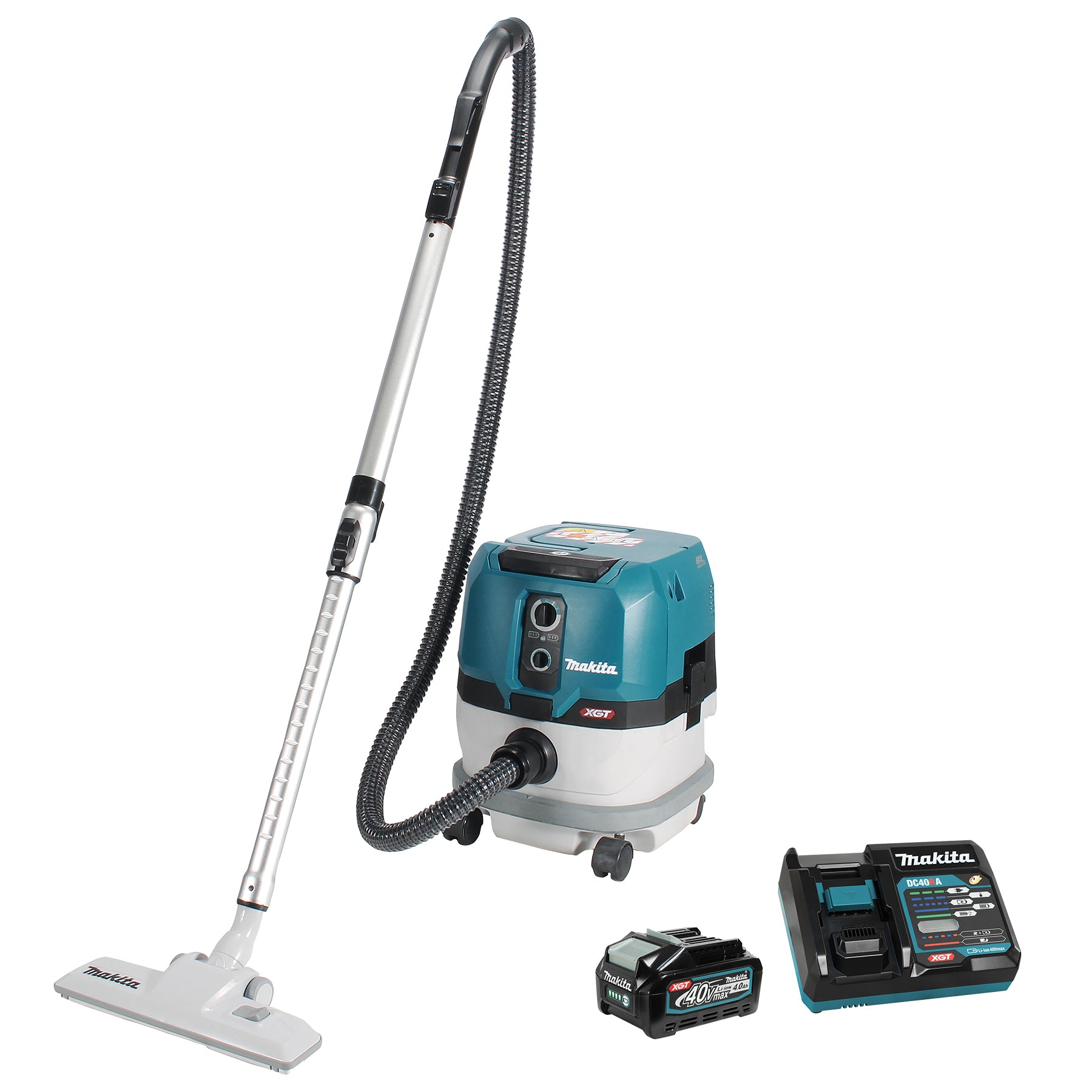 Makita Aspirateur eau et poussières sans fil 40Vmax XGT sans balais 8 L, Kit avec 1 batterie 4.0Ah VC001GLM11