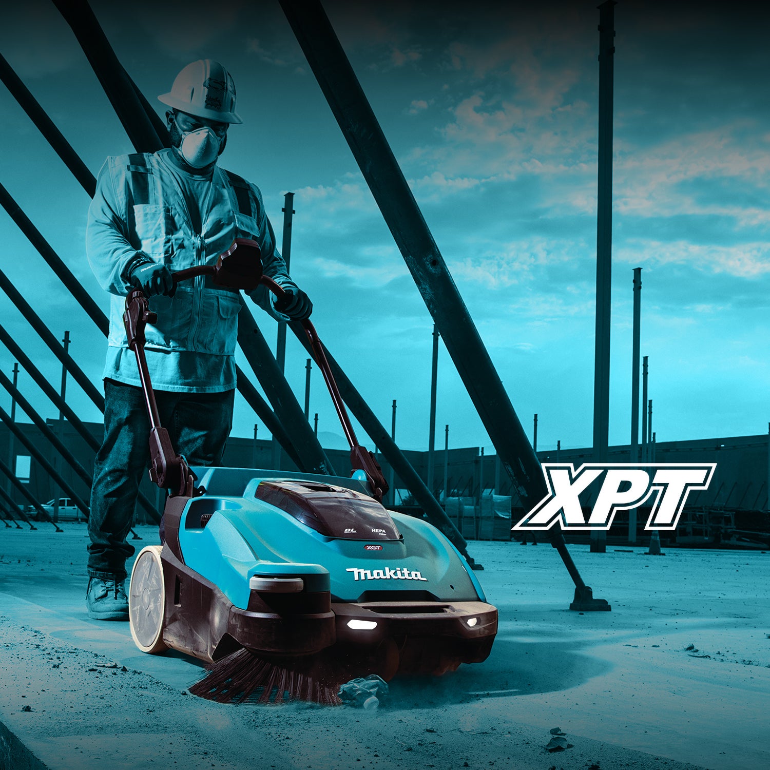 Makita 40Vmax XGT Brushless 24 L HEPA Vacuum Sweeper, Tool Only VS001GZ