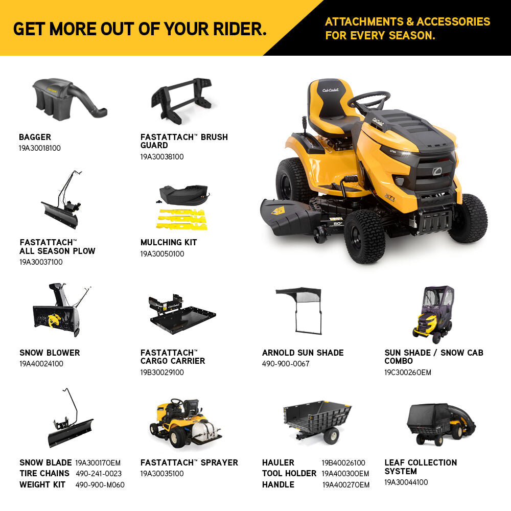 Cub Cadet XT1 LT50 FAB - SÉRIE XT1 ENDURO 13AQA1TLA10