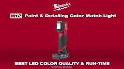 Milwaukee Lampe de correspondance de couleur peinture et finition M12™ 2127-20