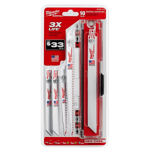 Milwaukee Ensemble de lames SAWZALL® standard métal et bois - 10 pièces 49-22-1110
