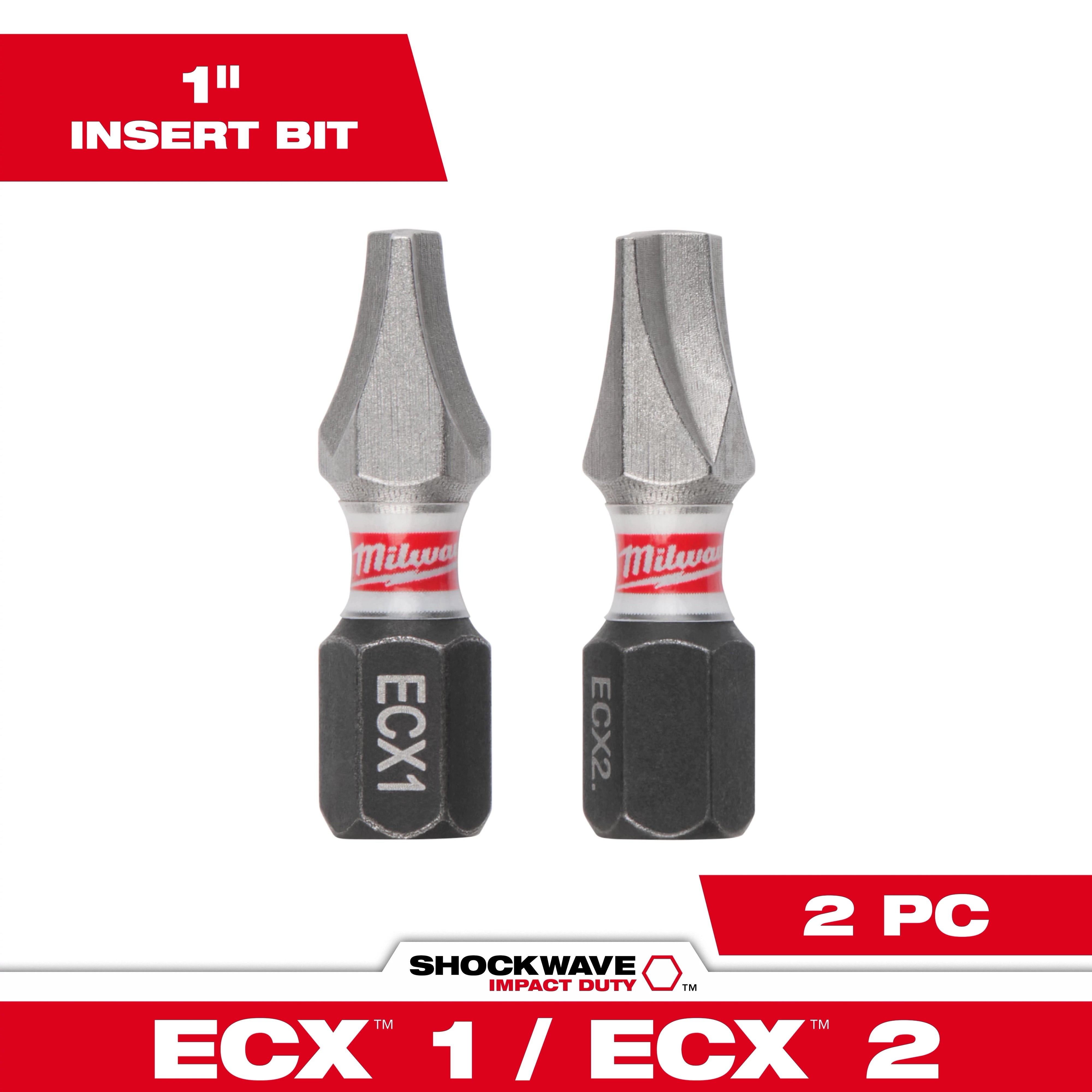 Milwaukee Kit combo 2 pièces SHOCKWAVE™ Impact Duty 1" ECX 48-32-4440