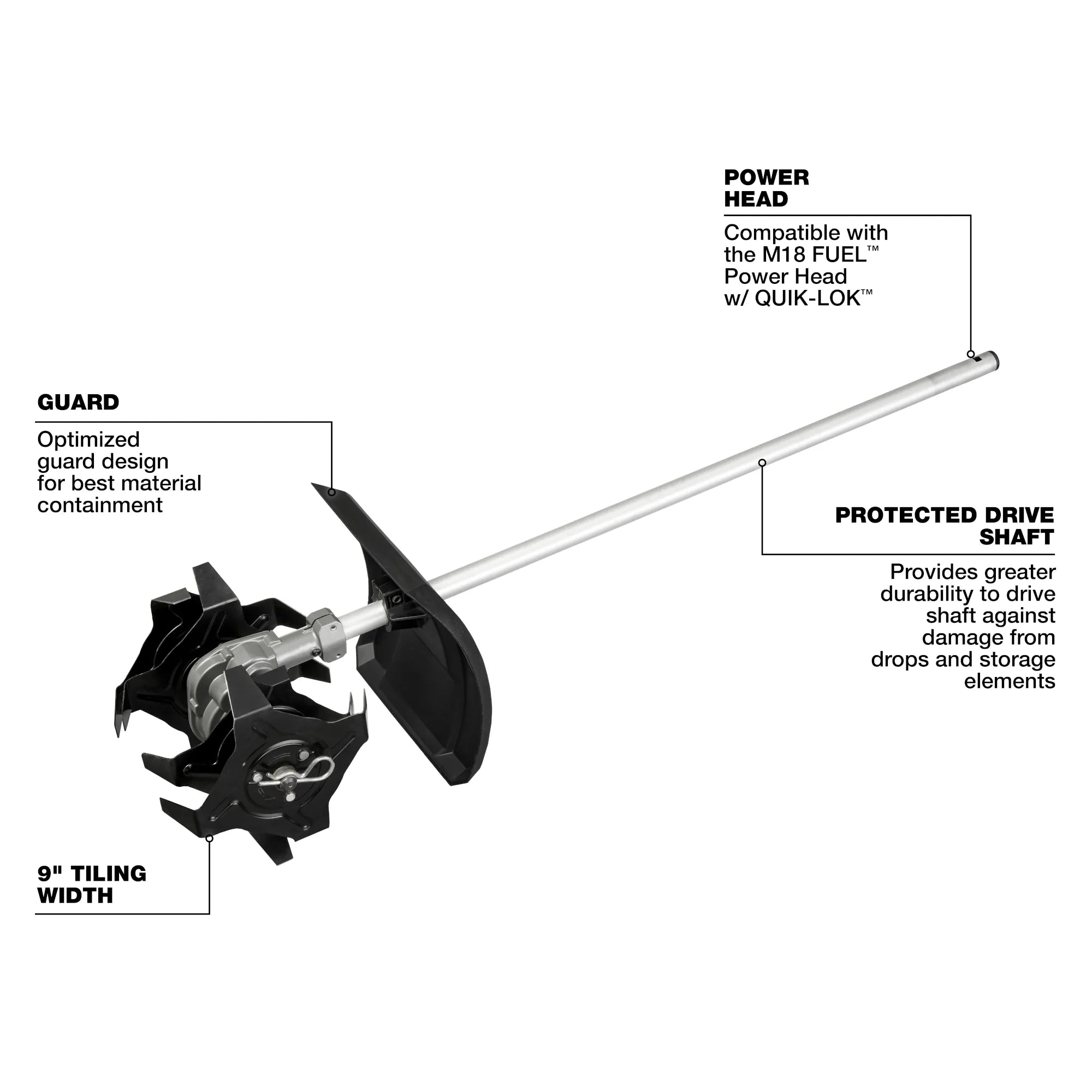 Milwaukee Accessoire cultivateur M18 FUEL™ QUIK‑LOK™ 49-16-2739