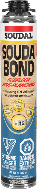 Soudal 137642 Soudabond Subfloor – Collapsing Gel Adhesive, 826 ml / 29 oz