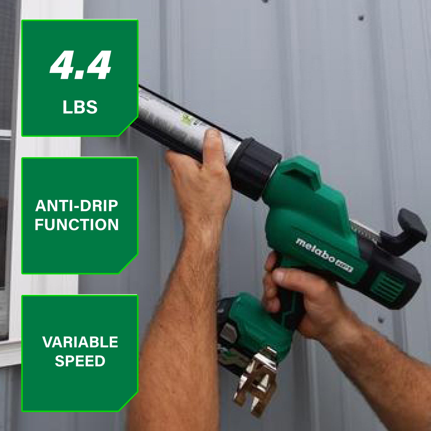Metabo HPT Pistolet à calfeutrer sans fil haute capacité 18V MultiVolt™ (corps d'outil uniquement) AC18DAQ4