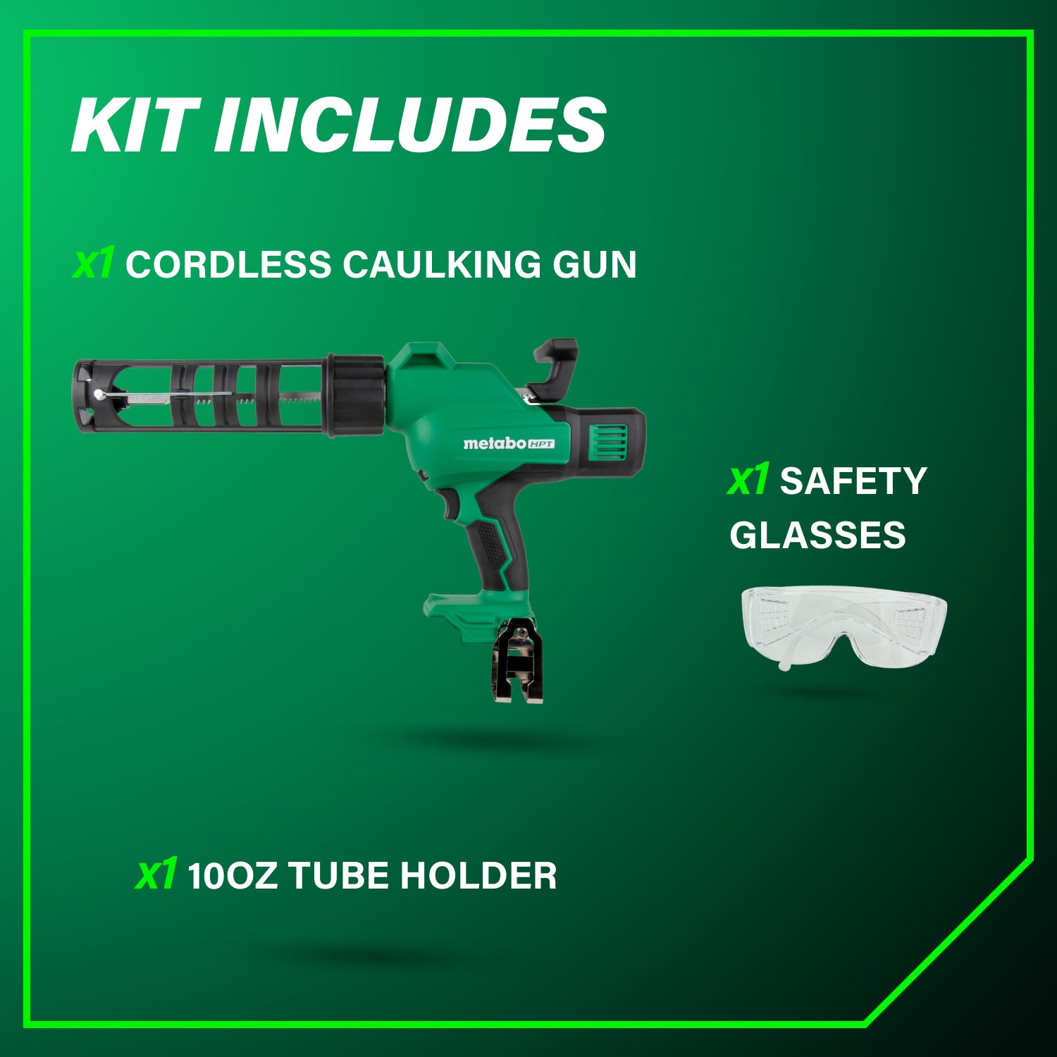 Metabo HPT Pistolet à calfeutrer sans fil haute capacité 18V MultiVolt™ (corps d'outil uniquement) AC18DAQ4