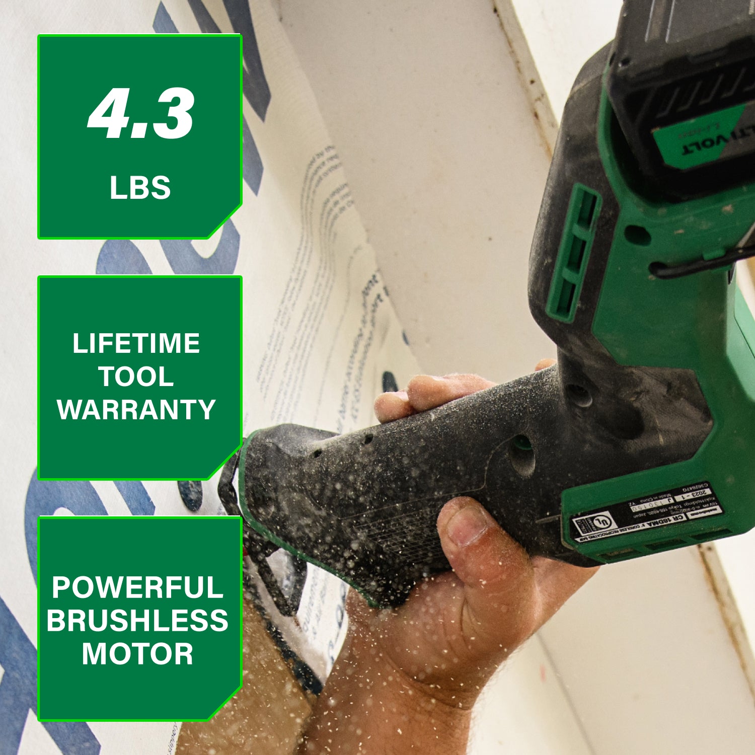 Metabo HPT Scie sabre compacte sans fil 18 V MultiVolt™ (corps d'outil uniquement) | Metabo HPT CR18DMAQ4 CR18DMAQ4