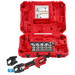 Milwaukee Pince à sertir M18™ FORCE LOGIC™ 600 MCM Cu avec mâchoire élargie 750 MCM et matrices 2679-750CU