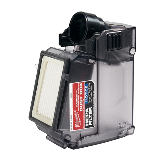 Milwaukee Boîtier à poussière, filtre et couvercle pour extracteur de poussière universel M12™ HAMMERVAC™ 49-90-2343