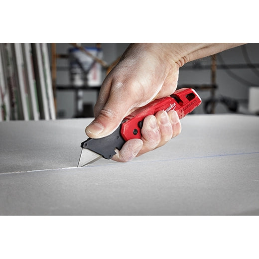 Milwaukee FASTBACK™ Folding Utility Knife with Blade Storage and 50pc Blades 48-22-1504