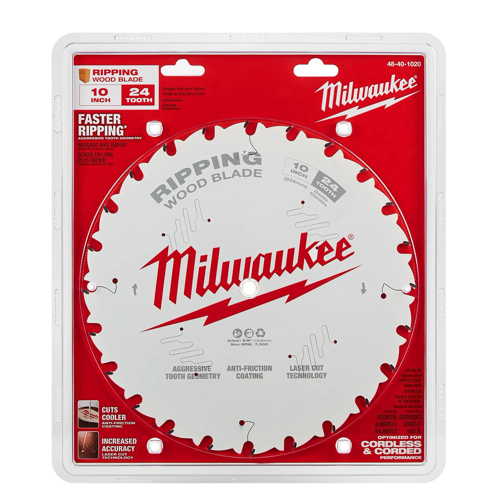 Milwaukee Lames de scie circulaire à dégrossir 48-40-1020