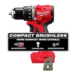 Milwaukee M18™ Perceuse/Marteau à percussion sans balais 1/2" compact 3602-20