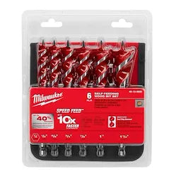 Milwaukee SPEED FEED™ Fraise à bois 6-1/2" - Ensemble de 6 pièces 48-13-0600