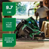 Metabo HPT Kit de scie à rail 6‑1/2" sans fil 36 V MultiVolt™ | Metabo HPT C3606DPA C3606DPA