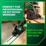 Metabo HPT Kit de scie à rail 6‑1/2" sans fil 36 V MultiVolt™ | Metabo HPT C3606DPA C3606DPA