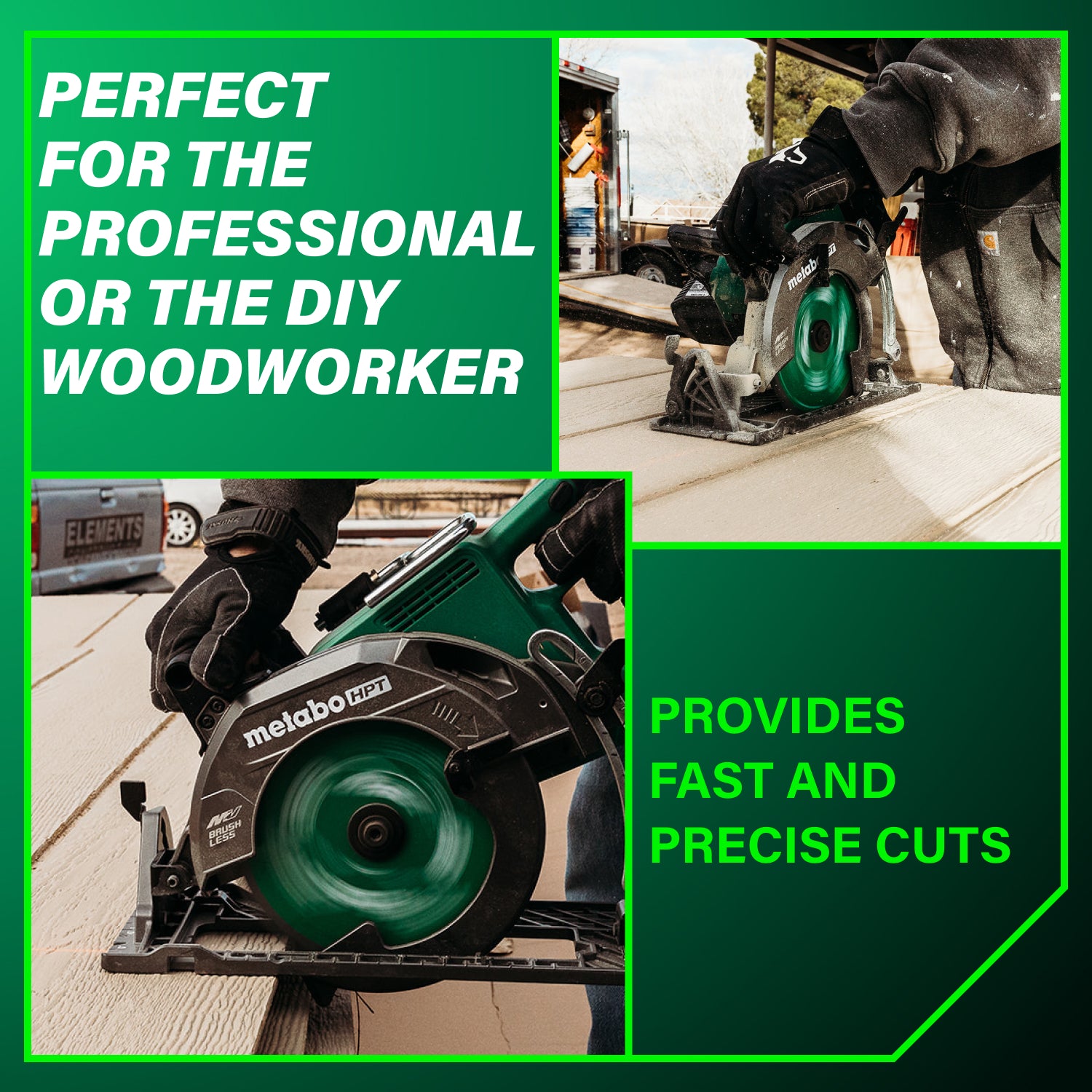 Metabo Scie circulaire à poignée arrière 7-1/4 po MultiVolt 36 V | Metabo HPT C3607DWA C3607DWA