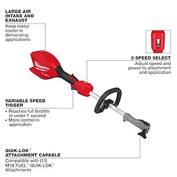 Milwaukee M18 FUEL™ Power Head 3016-20 avec QUIK-LOK™ 3016-20